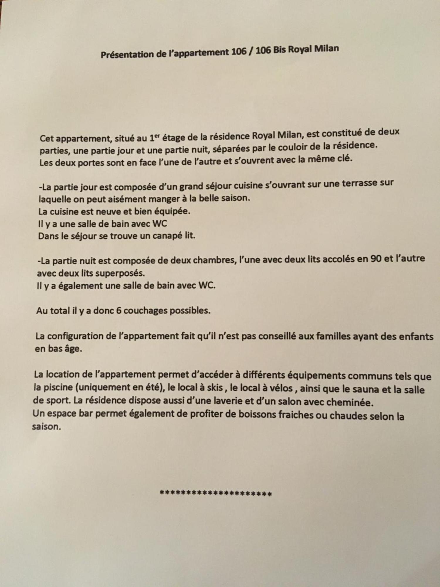 Appartement Royal Milan à deux clés partie nuit et partie jour Saint-Lary-Soulan Esterno foto